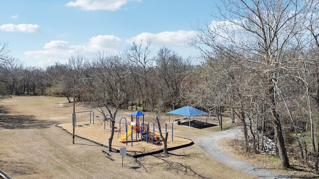 view of communal playground