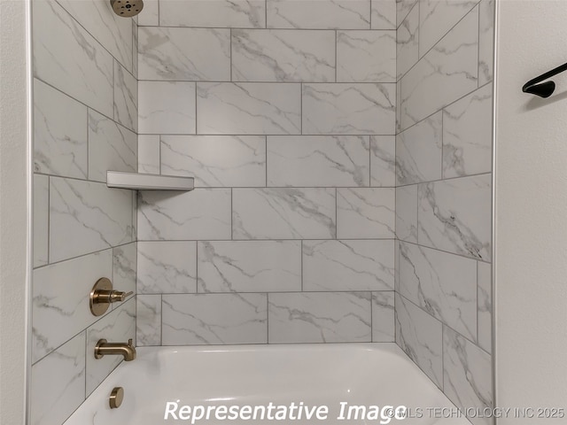 full bathroom featuring  shower combination