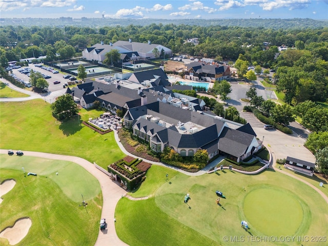 3217 E 61st Pl, Tulsa, OK 74136 - bird's eye view with view of golf course