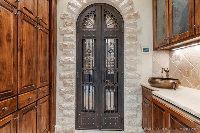 3217 E 61st Pl, Tulsa, OK 74136 - entrance to property with french doors
