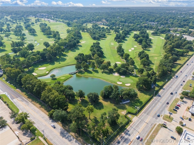 3217 E 61st Pl, Tulsa, OK 74136 - aerial view with view of golf course and a water view