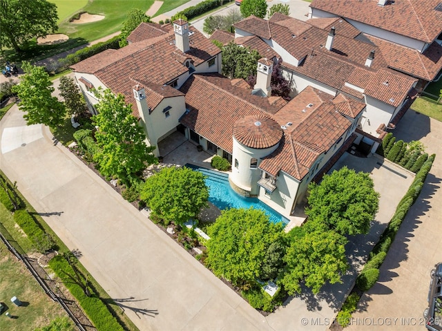 3217 E 61st Pl, Tulsa, OK 74136 - bird's eye view featuring golf course view