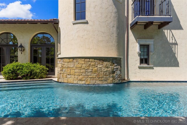 3217 E 61st Pl, Tulsa, OK 74136 - pool featuring french doors