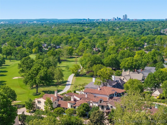 3217 E 61st Pl, Tulsa, OK 74136 - drone / aerial view with golf course view