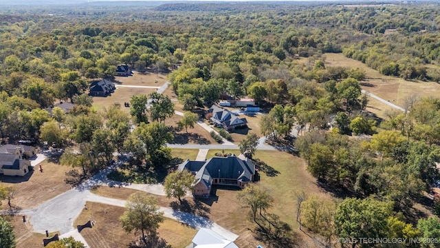 2365 Deer Run, Chouteau, OK 74337 - aerial view of a forest