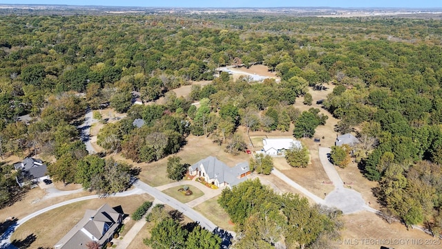 2365 Deer Run, Chouteau, OK 74337 - aerial view of property's location with a forest