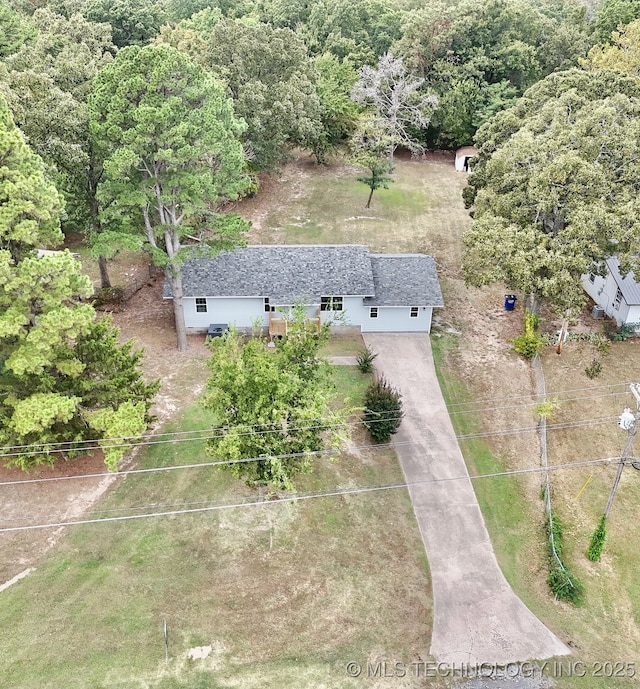 birds eye view of property