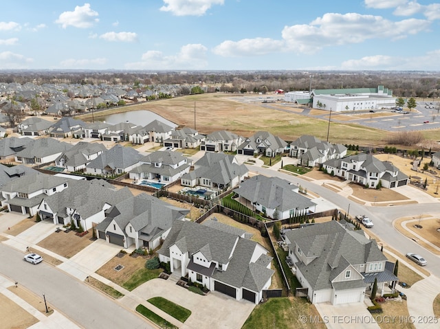 birds eye view of property featuring a residential view