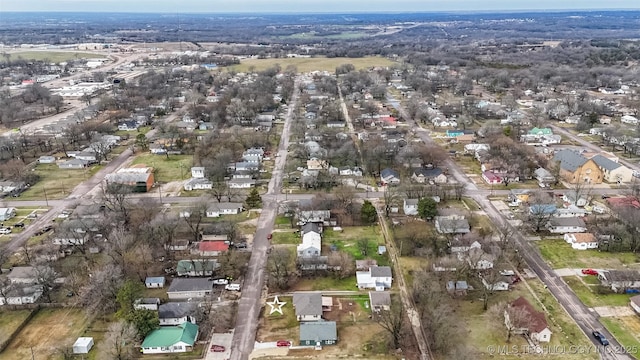 drone / aerial view with a residential view