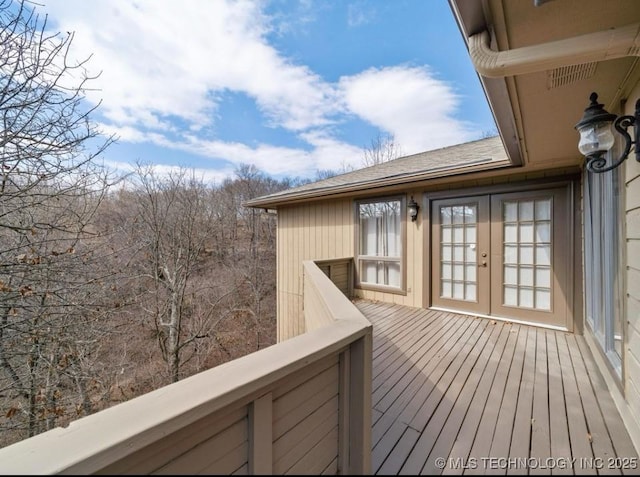 33861 S 4507th Rd, Afton, OK 74331 - deck featuring french doors