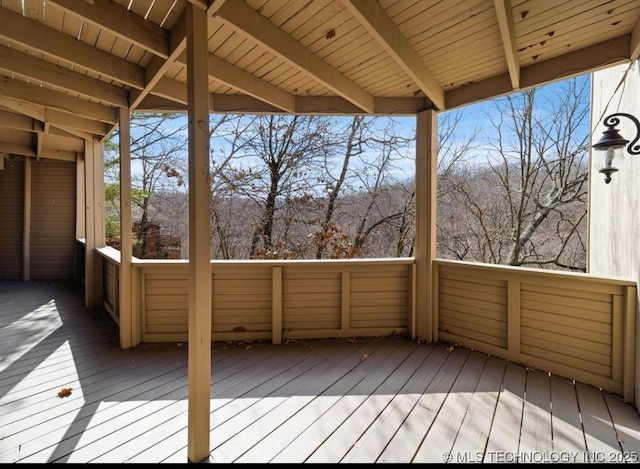 33861 S 4507th Rd, Afton, OK 74331 - view of wooden deck