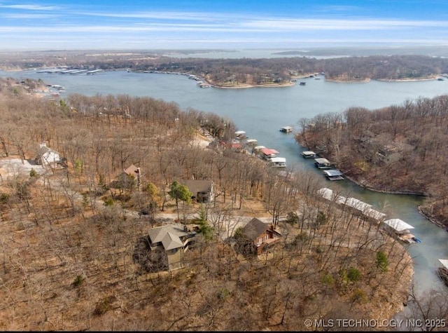 33861 S 4507th Rd, Afton, OK 74331 - aerial view of property's location with a nearby body of water