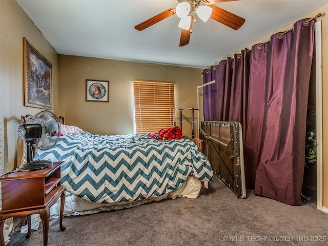35575 W 87th Pl S, Mannford, OK 74044 - bedroom with carpet and a ceiling fan