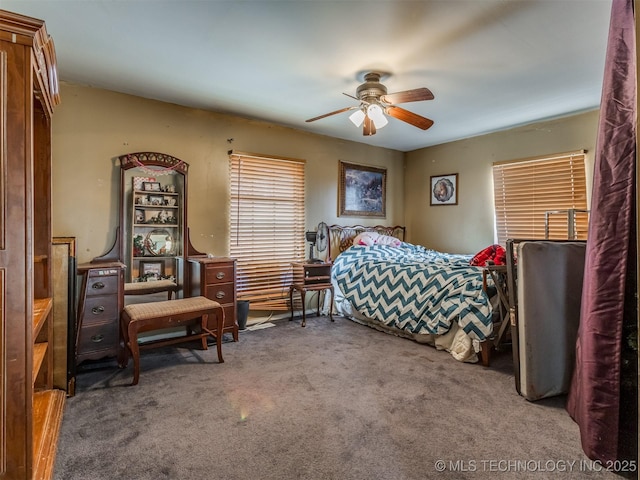 35575 W 87th Pl S, Mannford, OK 74044 - bedroom with carpet flooring and ceiling fan