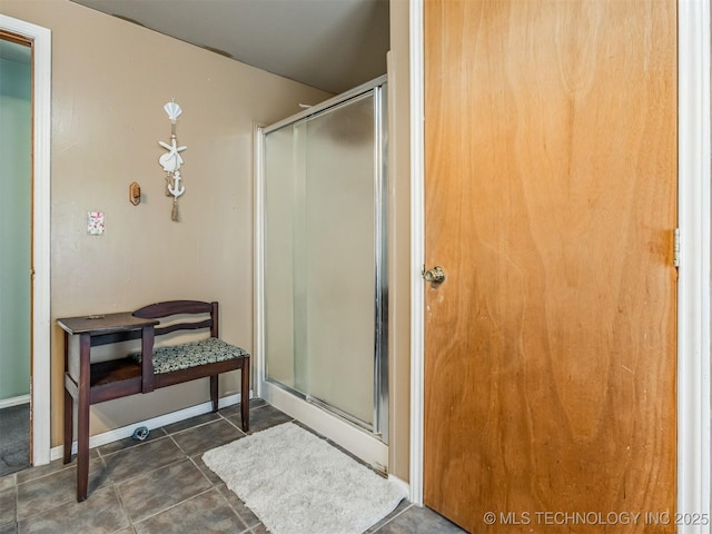 35575 W 87th Pl S, Mannford, OK 74044 - full bathroom featuring baseboards and a stall shower