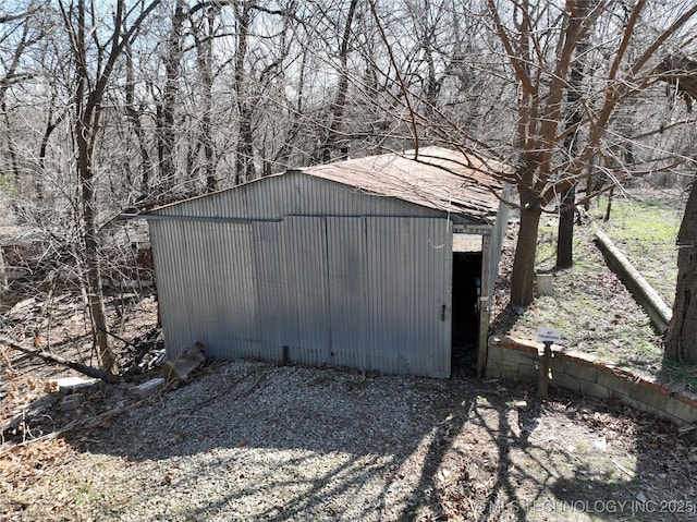 view of outbuilding with an outdoor structure