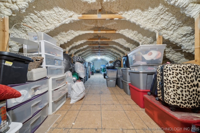 view of storage room