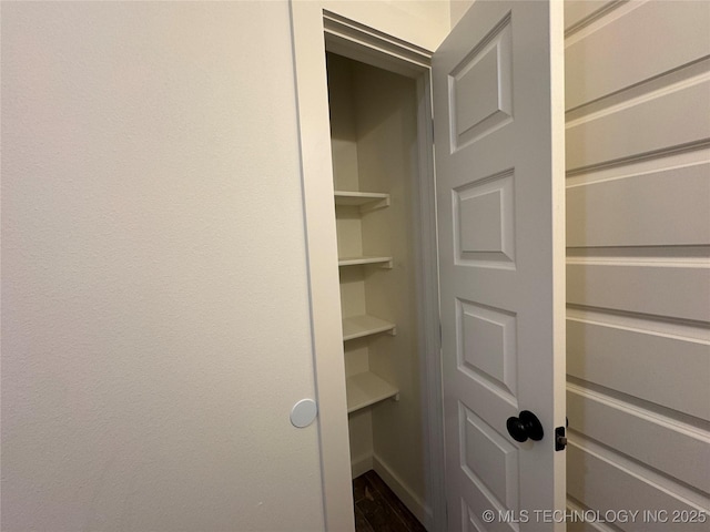 view of closet