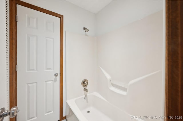 bathroom featuring bathing tub / shower combination