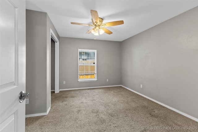 311 W 6th, Ada, OK 74820 - unfurnished bedroom with carpet floors, ceiling fan, and a closet