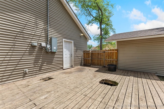 311 W 6th, Ada, OK 74820 - view of wooden terrace