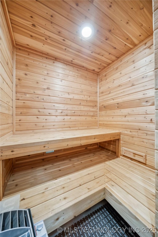 1721 E 136th Pl S, Bixby, OK 74008 - relaxing sauna / steam room with wood ceiling and wooden walls
