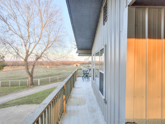 view of balcony