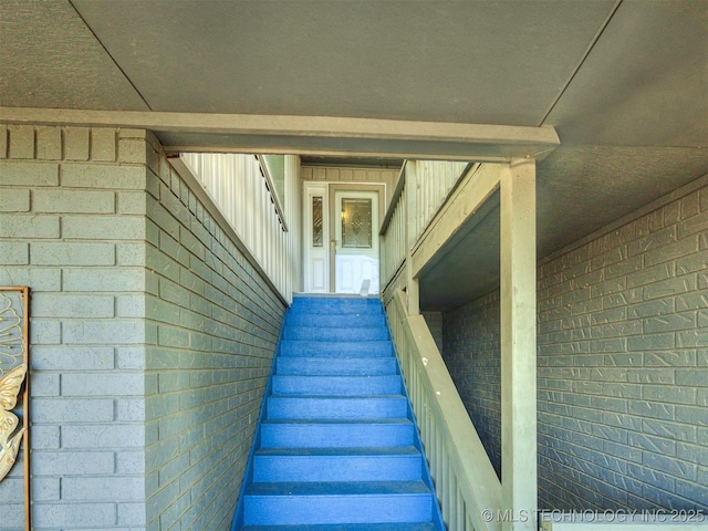 view of staircase