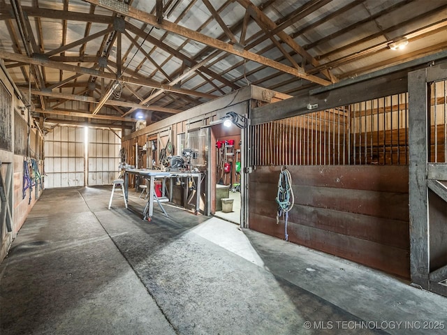 view of horse barn