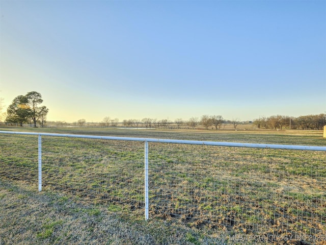 view of yard featuring a rural view