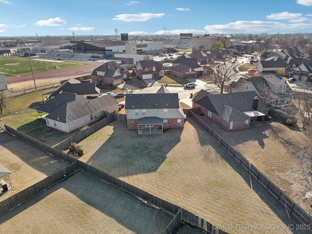 drone / aerial view featuring a residential view