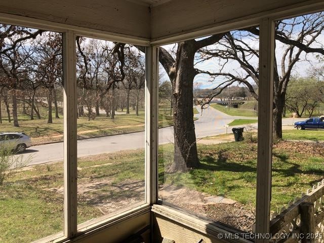 view of sunroom