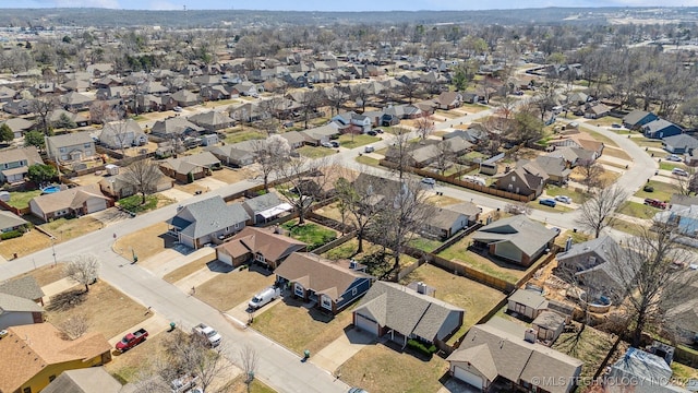 aerial view featuring a residential view