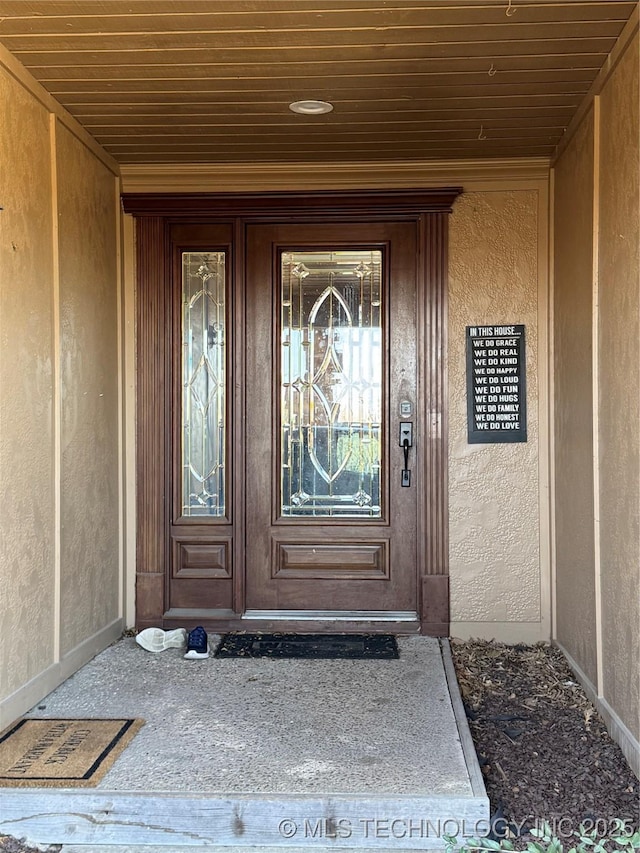 view of entrance to property