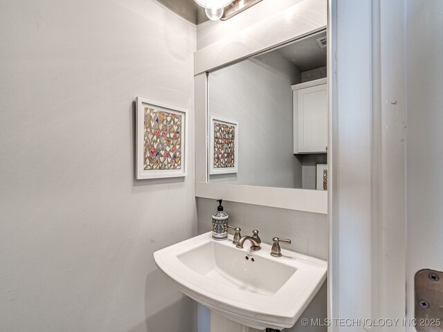 bathroom with a sink