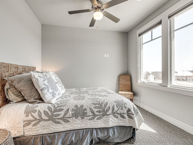 29 Boardwalk Unit F, Carlton Landing, OK 74432 - bedroom featuring carpet and a ceiling fan