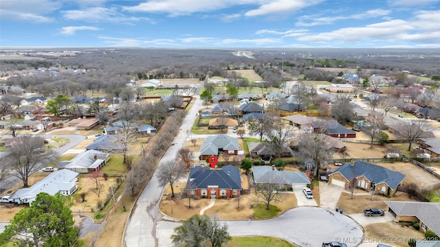 drone / aerial view featuring a residential view