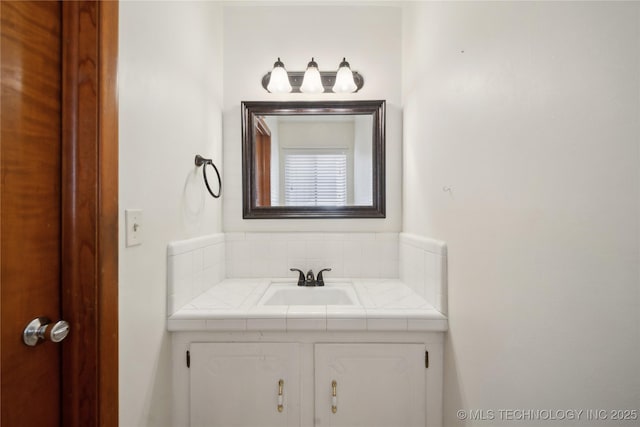 bathroom featuring vanity