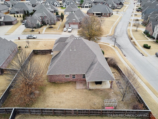 drone / aerial view featuring a residential view