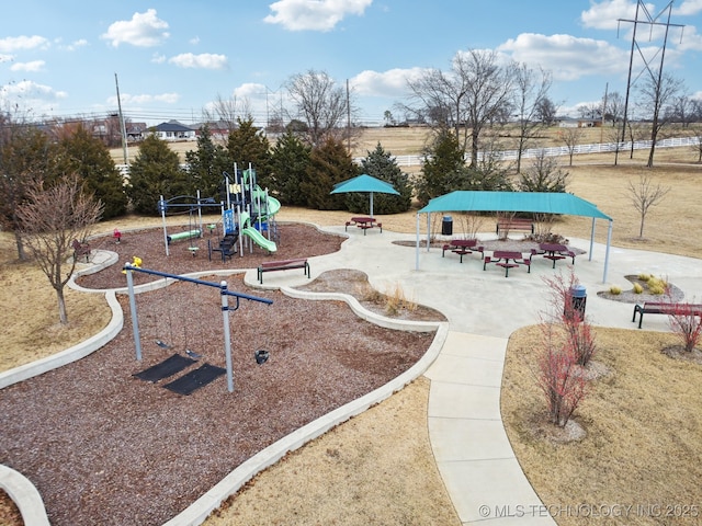 view of communal playground