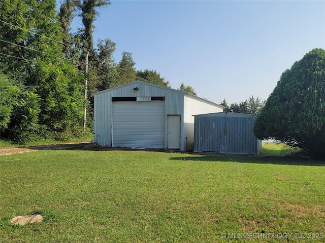 view of outbuilding featuring an outdoor structure