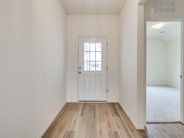 13404 E 123rd Pl, Collinsville, OK 74021 - entryway with light wood finished floors, baseboards, and visible vents