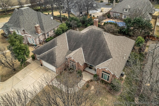 birds eye view of property