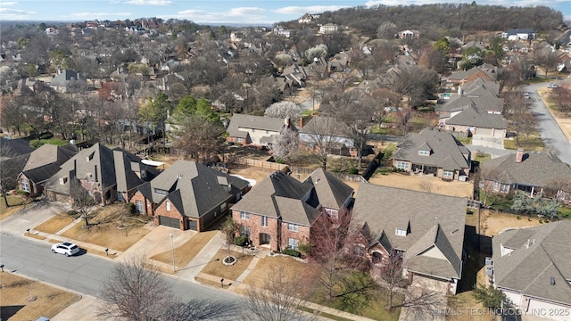 drone / aerial view featuring a residential view