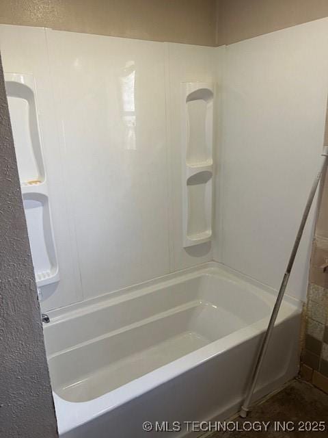 full bath with a tub to relax in and walk in shower