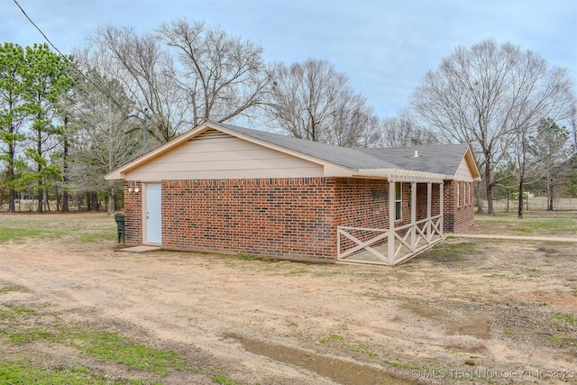 415347 E 1912th Rd, Antlers, OK 74523 - view of side of home featuring brick siding