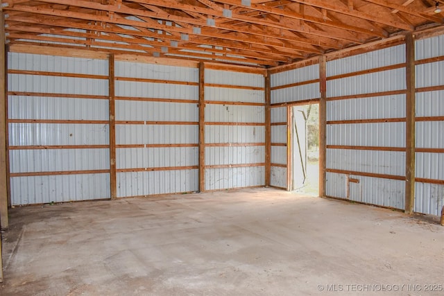 415347 E 1912th Rd, Antlers, OK 74523 - garage with metal wall
