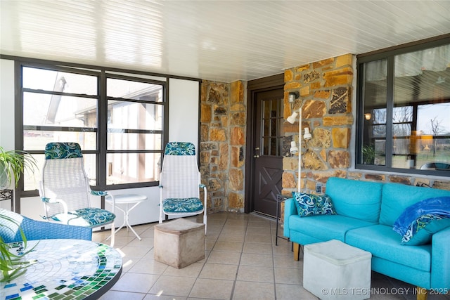 sunroom / solarium with a healthy amount of sunlight