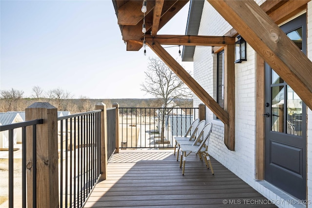 view of wooden terrace