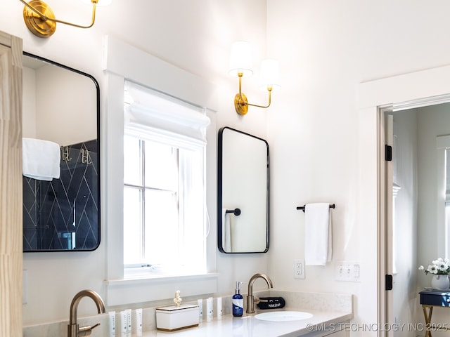 26 Boardwalk, Carlton Landing, OK 74432 - bathroom featuring healthy amount of natural light and vanity
